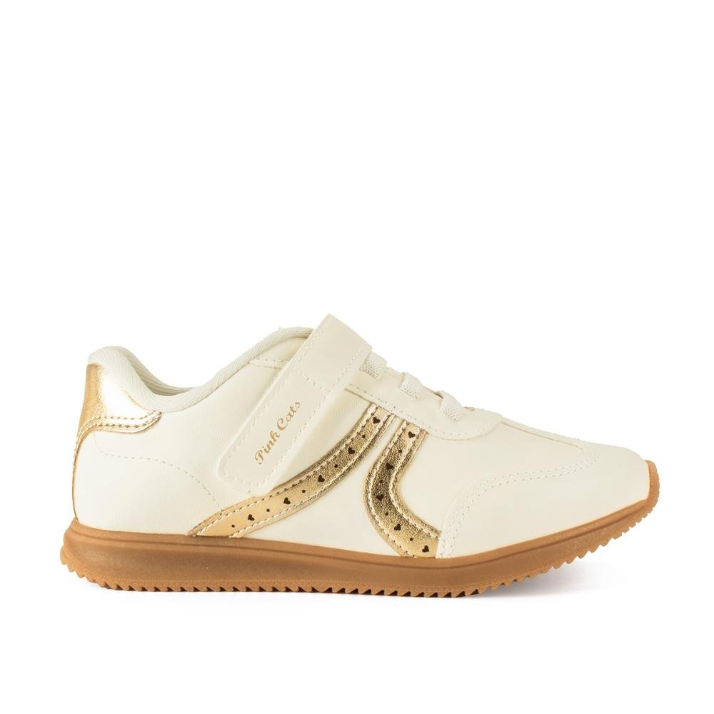 Tênis Pink Cats Infantil Jogging V5273 Branco 2