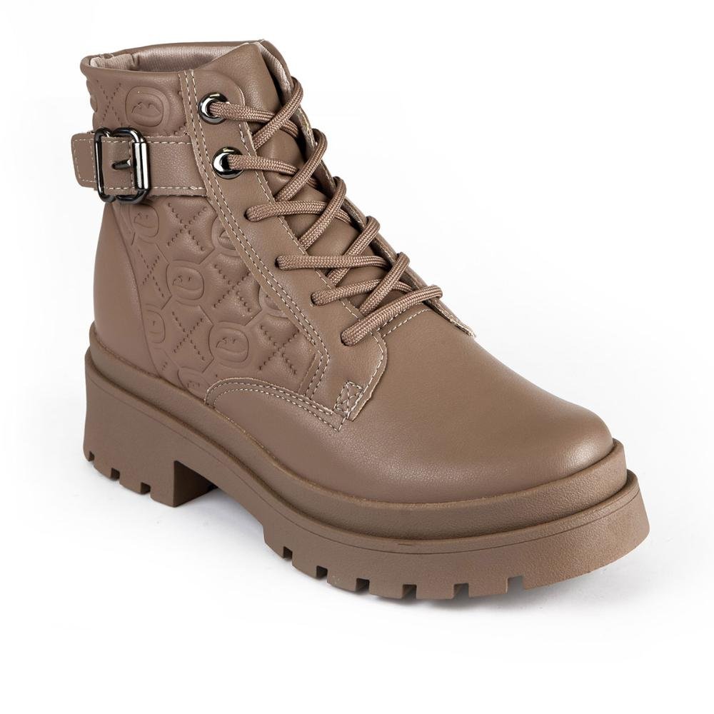 Bota Coturno Dakota Tratorada Feminina DA851 Marrom Claro 3