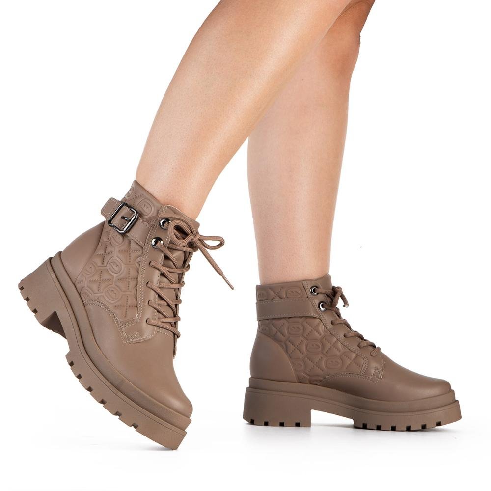 Bota Coturno Dakota Tratorada Feminina DA851 Marrom Claro 4