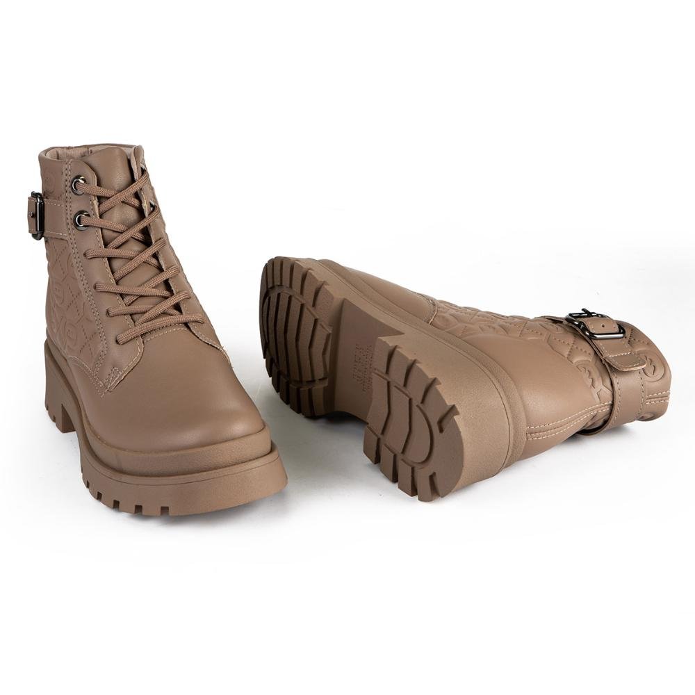 Bota Coturno Dakota Tratorada Feminina DA851 Marrom Claro 1