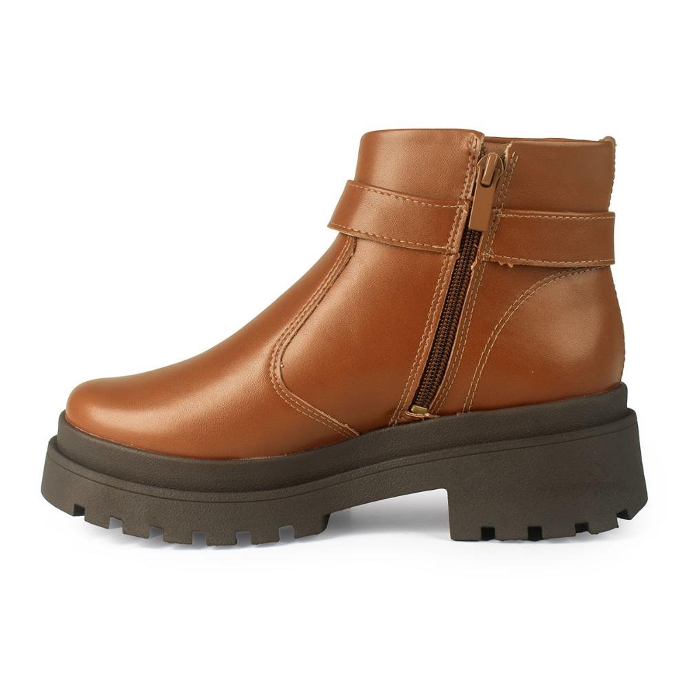 Bota Dakota de Cano Curto Tratorada Feminina DA852 Marrom 4