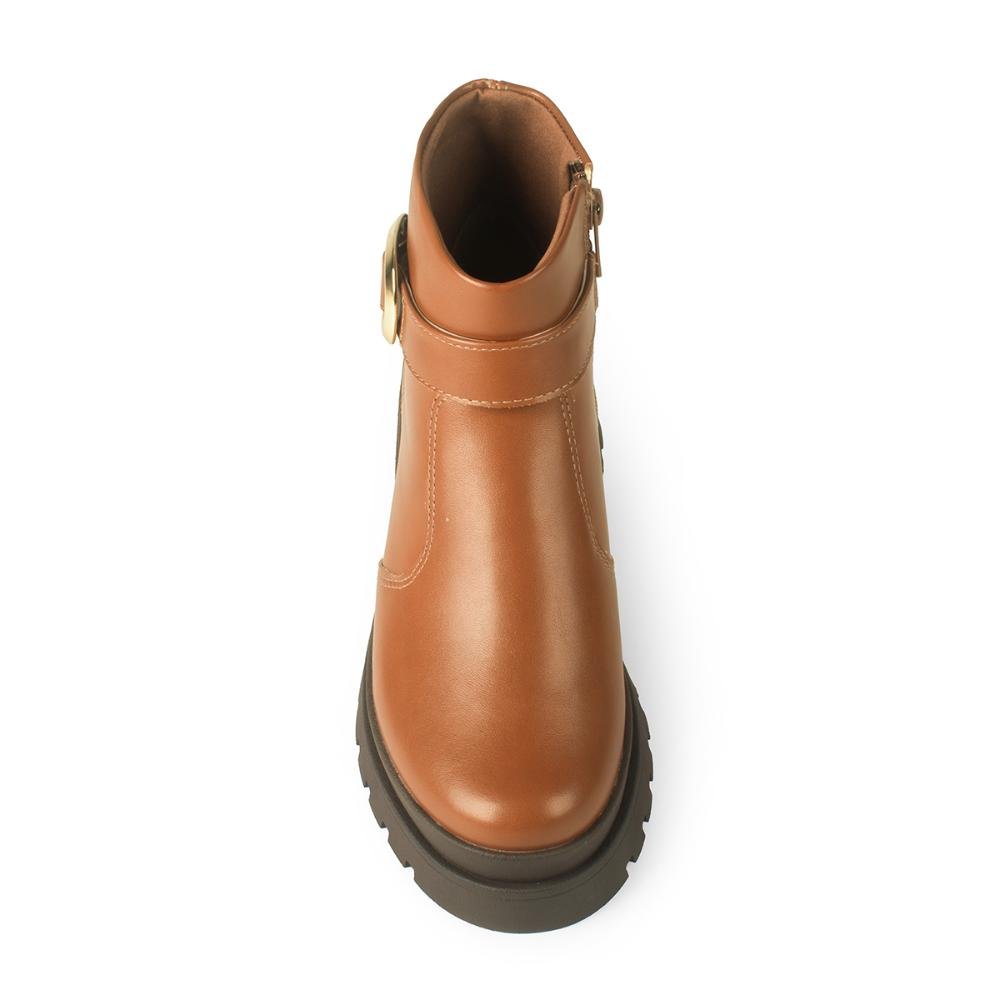 Bota Dakota de Cano Curto Tratorada Feminina DA852 Marrom 6