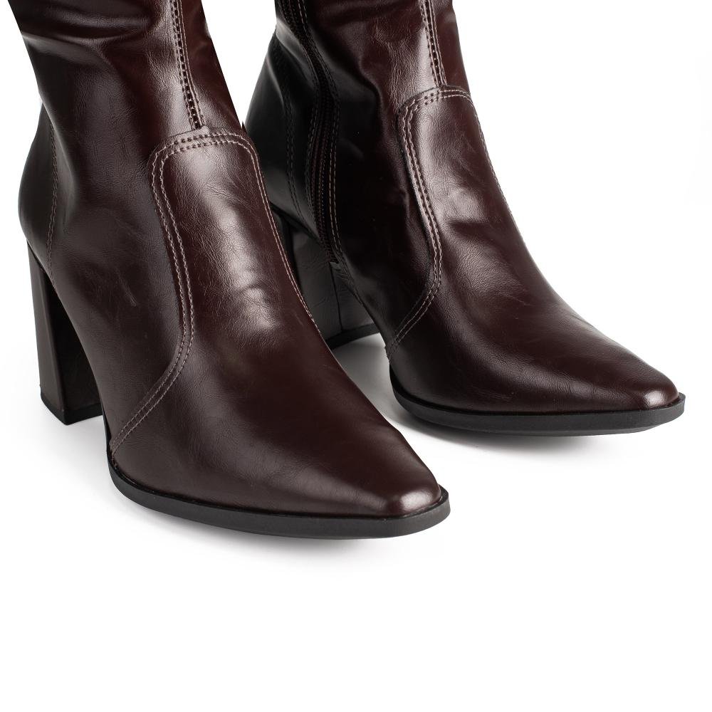 Bota Dakota de Cano Longo Feminina D0433 Café 5