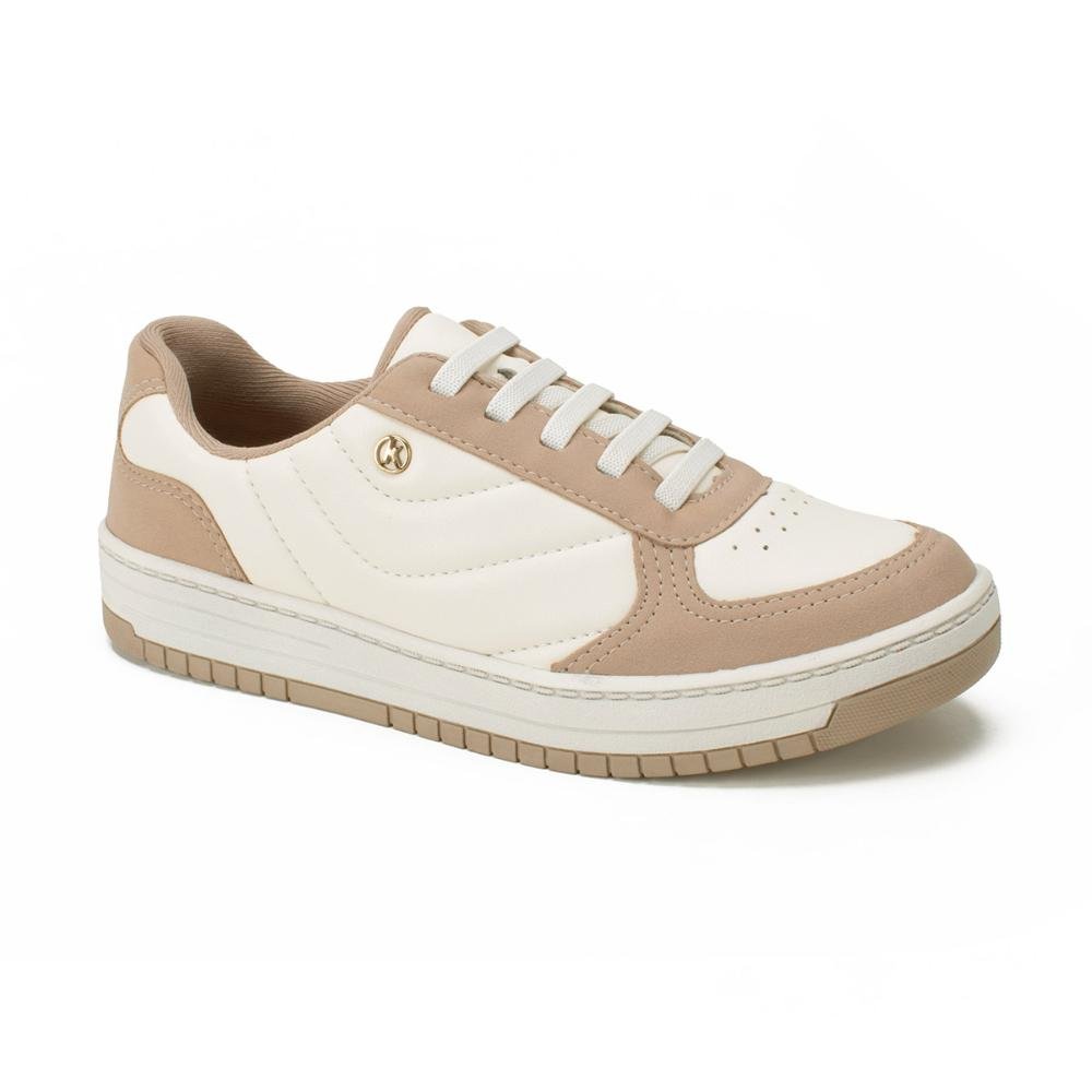 Tênis Kolosh Casual Feminino C4162 Branco/Bege 3