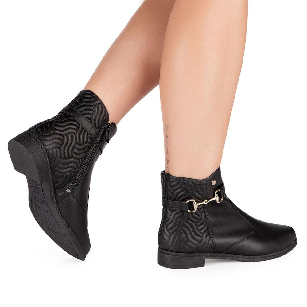 Bota Campesí de Cano Curto Feminina CP622 Preto 2