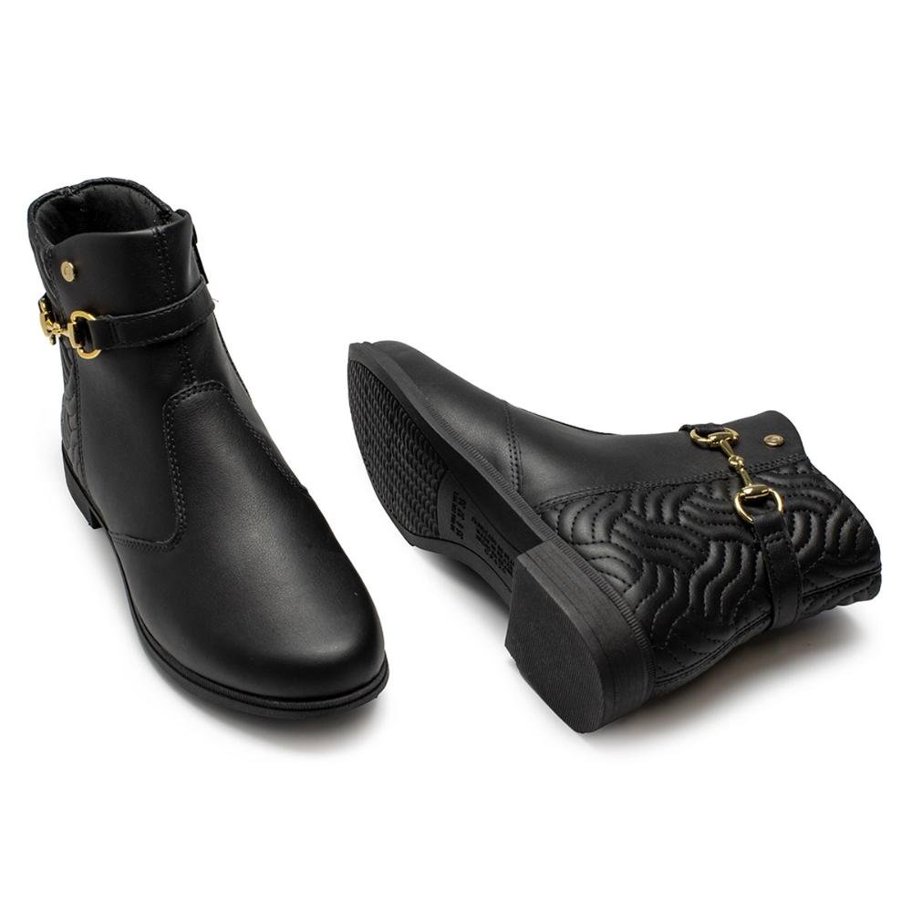 Bota Campesí de Cano Curto Feminina CP622 Preto 6