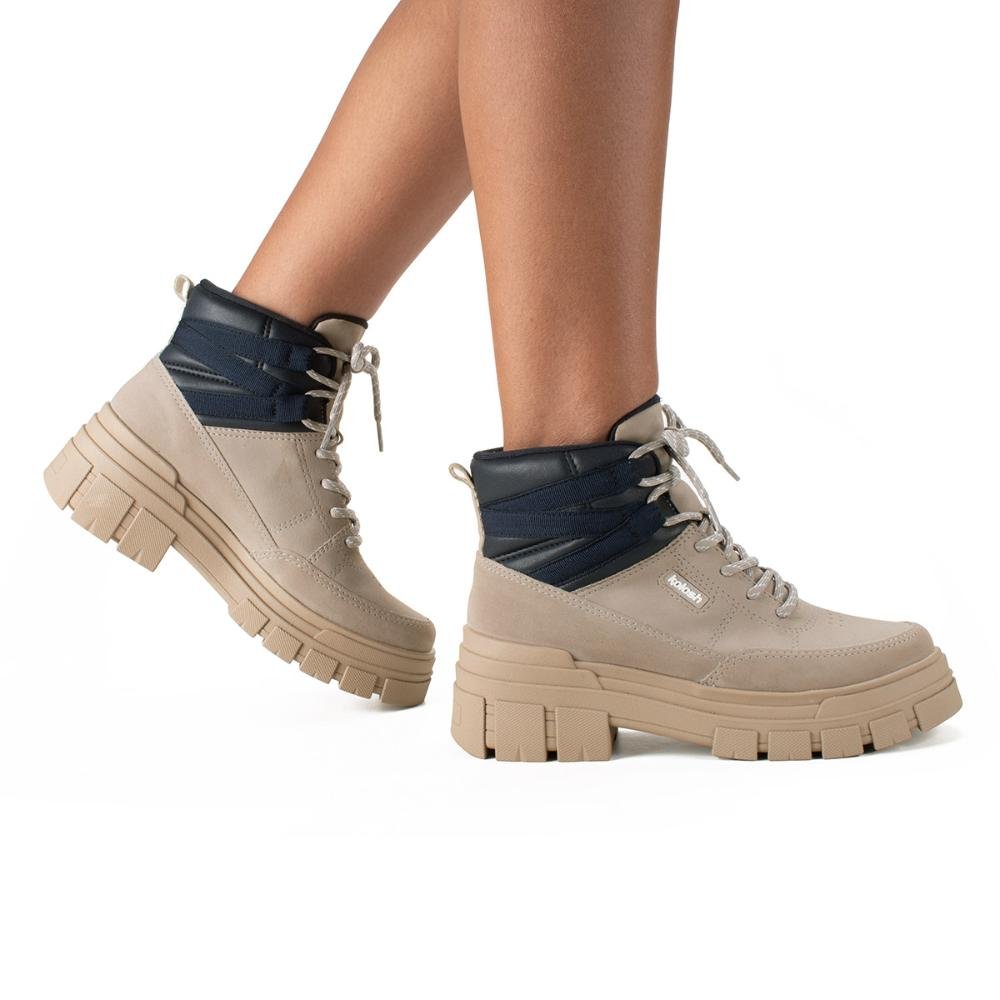 Bota Coturno Kolosh e Marinho Feminino C3764 Bege 2