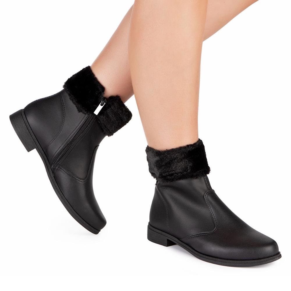 Bota Campesí de Cano Curto Feminina CP971 Preto 2