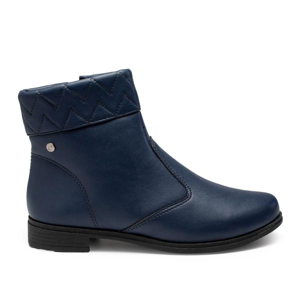 Bota Campesí de Cano Curto Marinho Feminina CP972 Azul 3