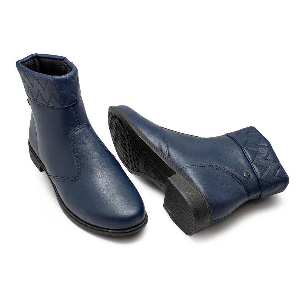 Bota Campesí de Cano Curto Marinho Feminina CP972 Azul 6