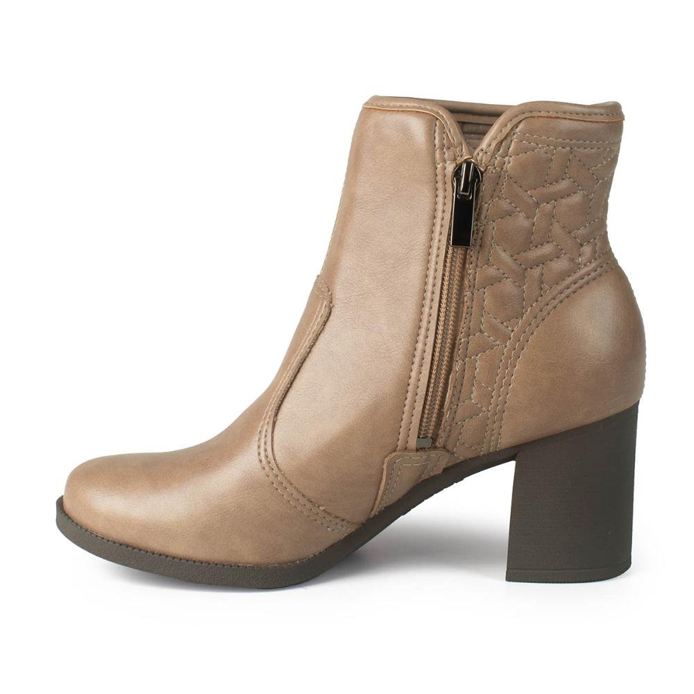 Bota Dakota de Cano Curto Feminina DA823 Marrom Claro 2