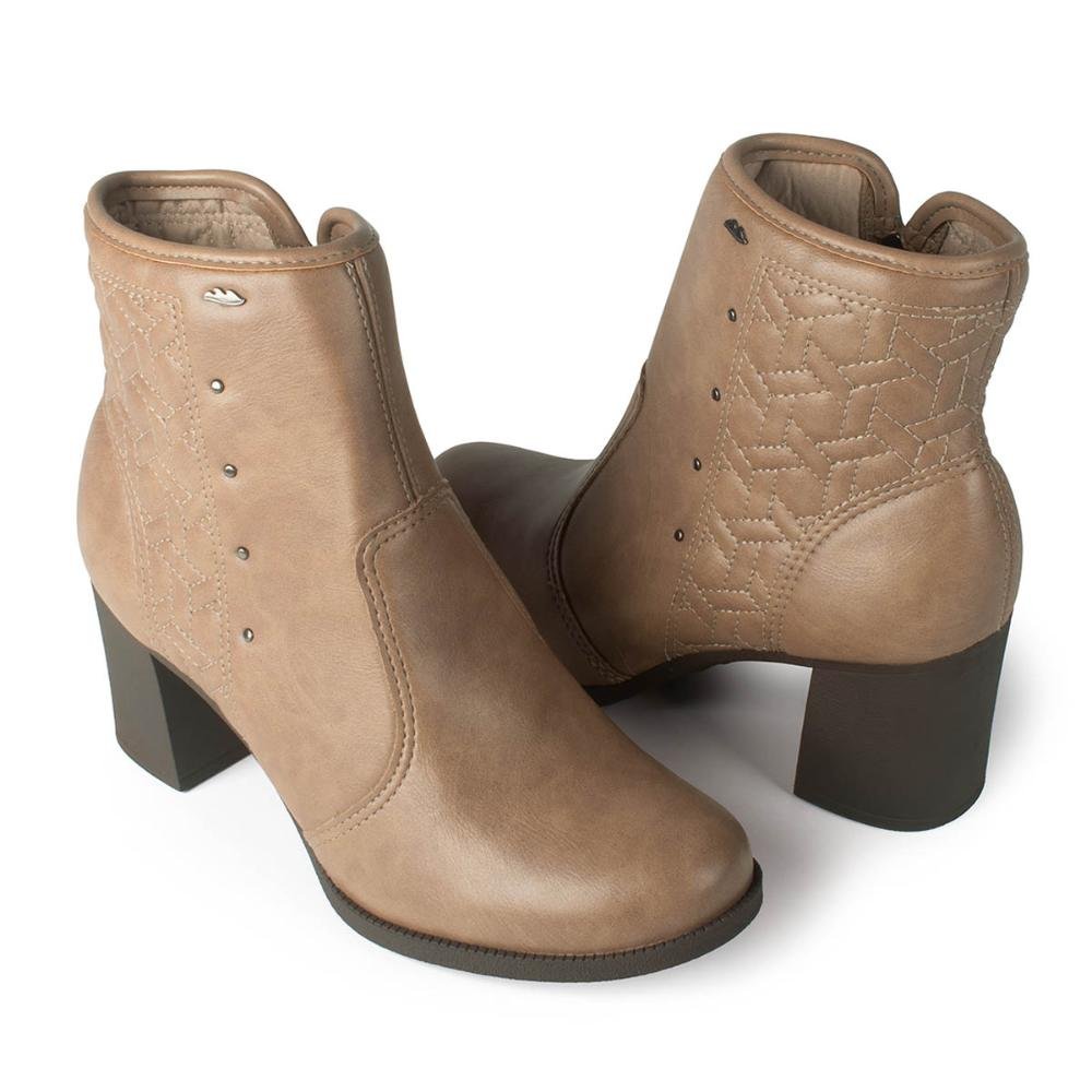 Bota Dakota de Cano Curto Feminina DA823 Marrom Claro 8