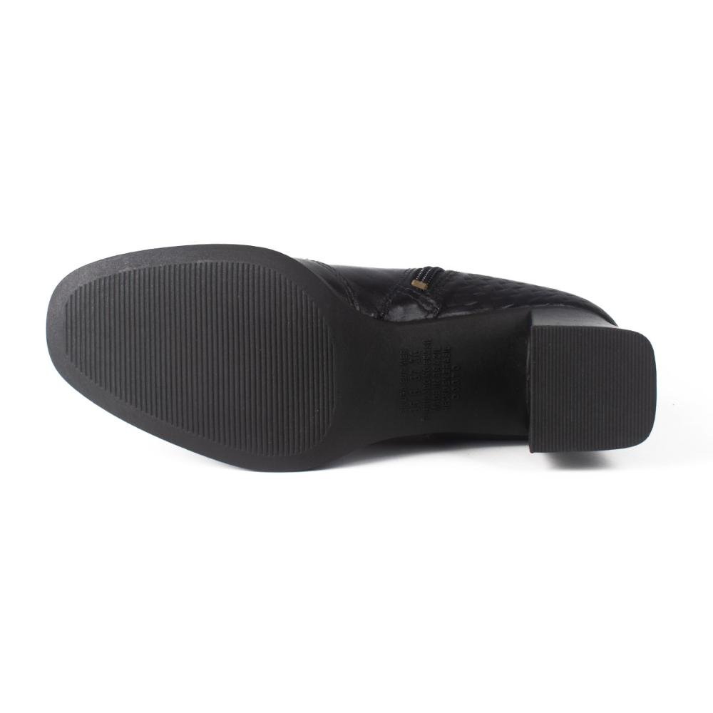 Bota Dakota de Cano Curto Em Couro Feminina D0371 Preto 5