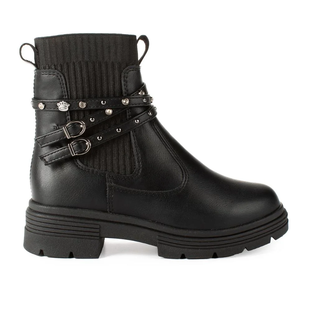 Bota Pink Cats Infantil de Cano Curto V5031 Preto 5