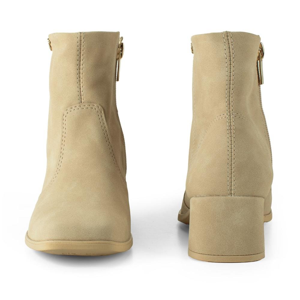 Bota Pink Cats Infantil de Cano Curto V5331 Bege 5