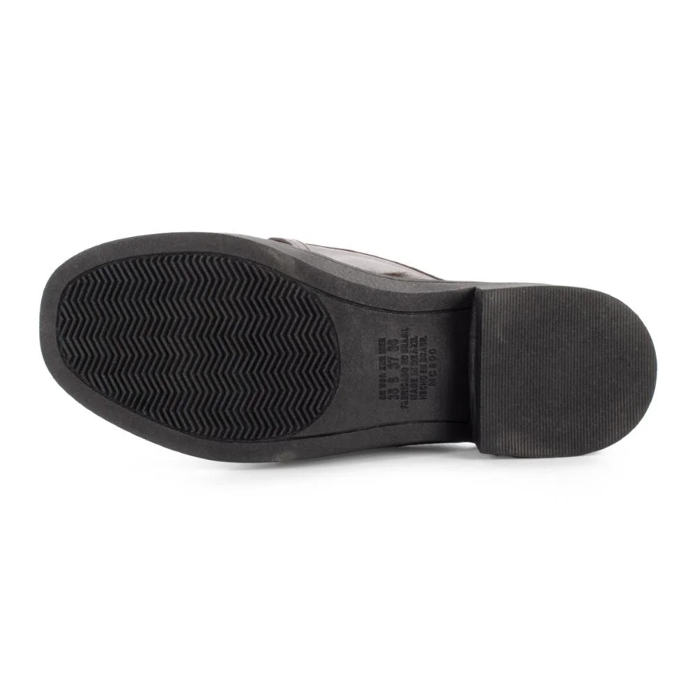 Mule Mississipi de Salto Bloco Feminina ME462 Marrom 5