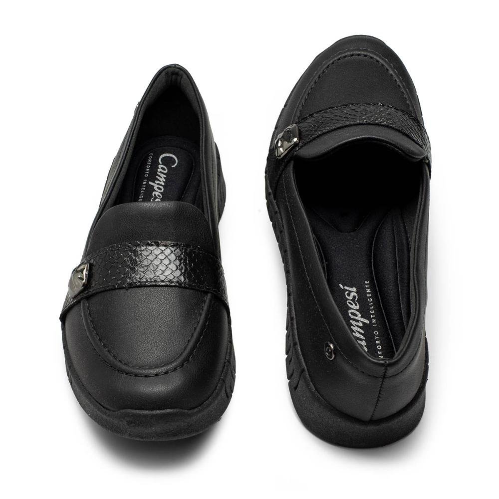 Sapato Campesí Loafer Feminino CP991 Preto 5