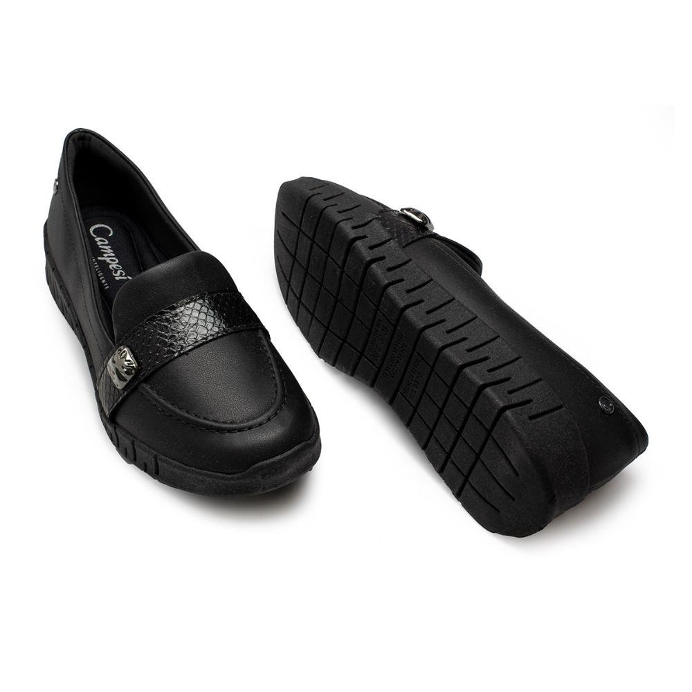 Sapato Campesí Loafer Feminino CP991 Preto 6