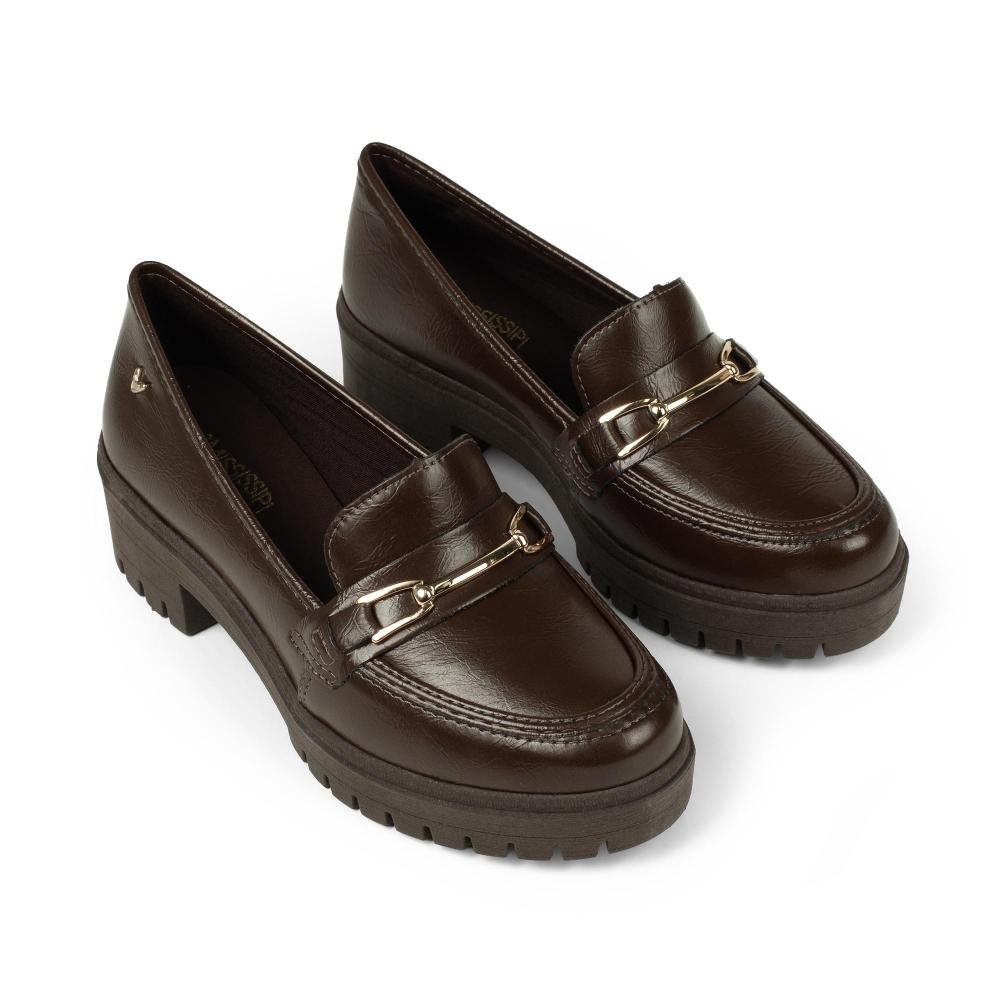 Sapato Mississipi Loafer Feminino Q8551A Marrom 6