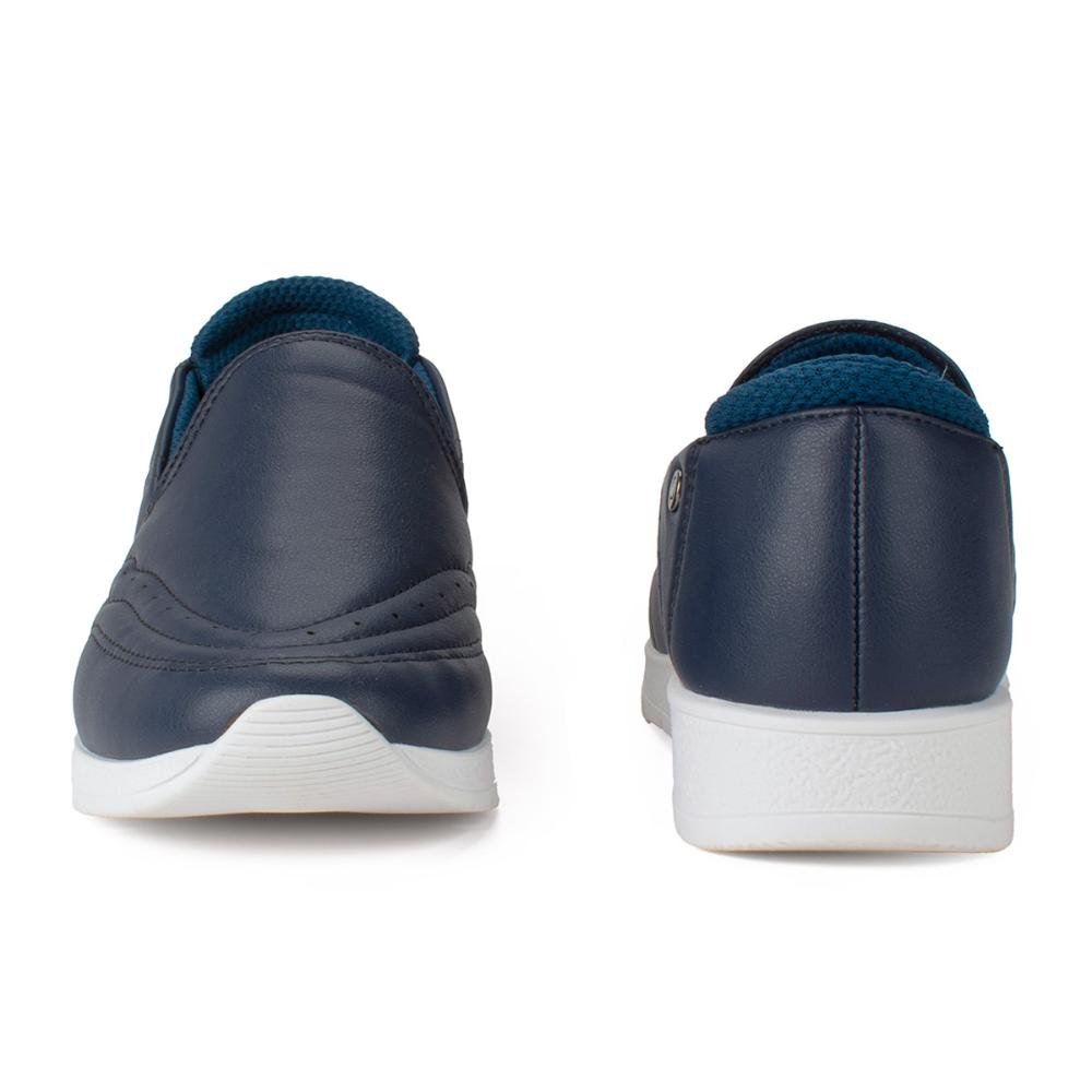 Tênis Campesí Casual de Calce Fácil Marinho Feminino CP693 Azul 4