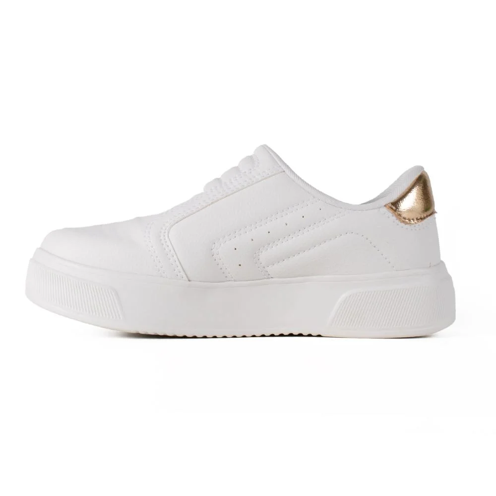 Tênis Kolosh Casual Flatform Claro Feminino C3558 Branco 4