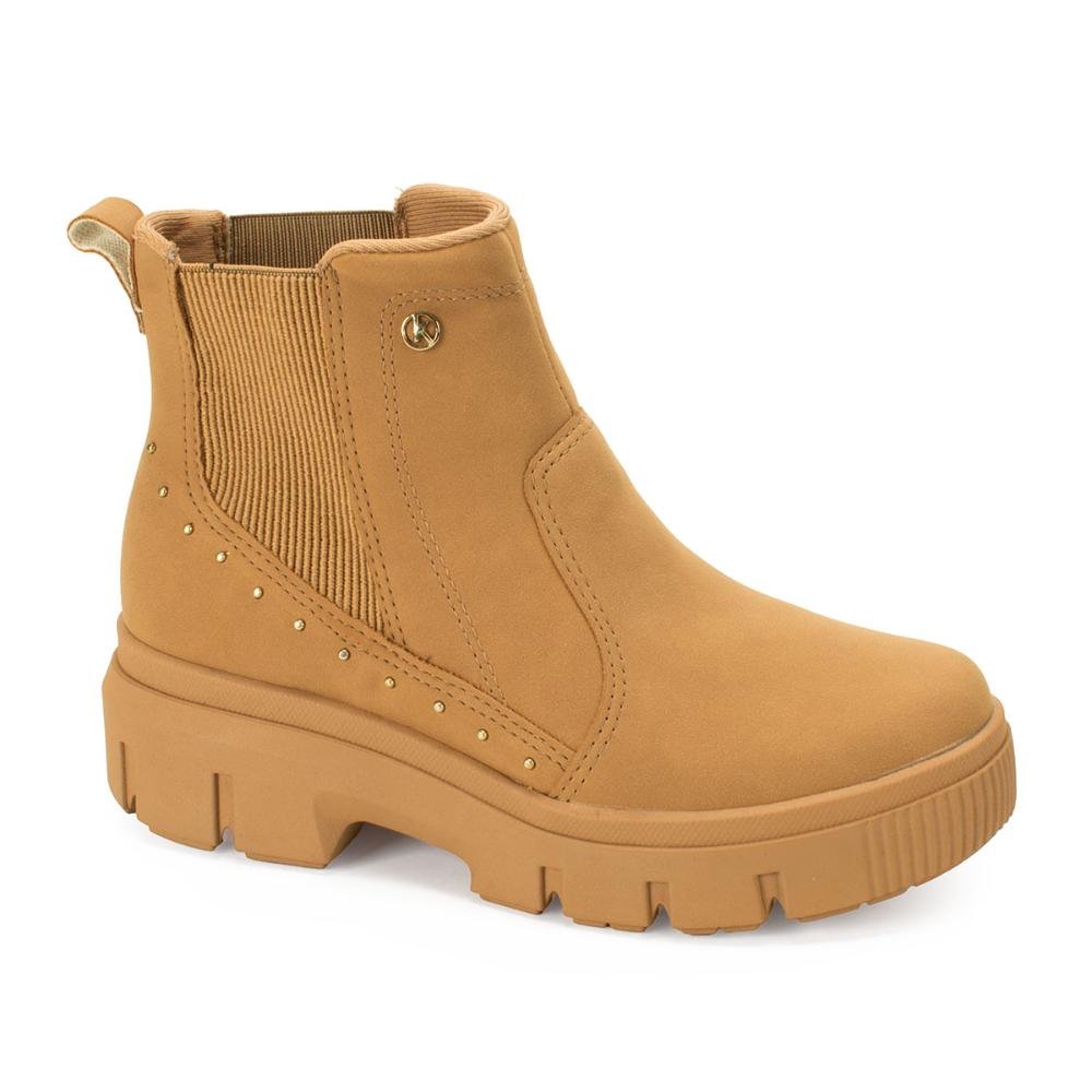 Bota Kolosh de Cano Curto Tratorada Feminino C3372 Caramelo 3