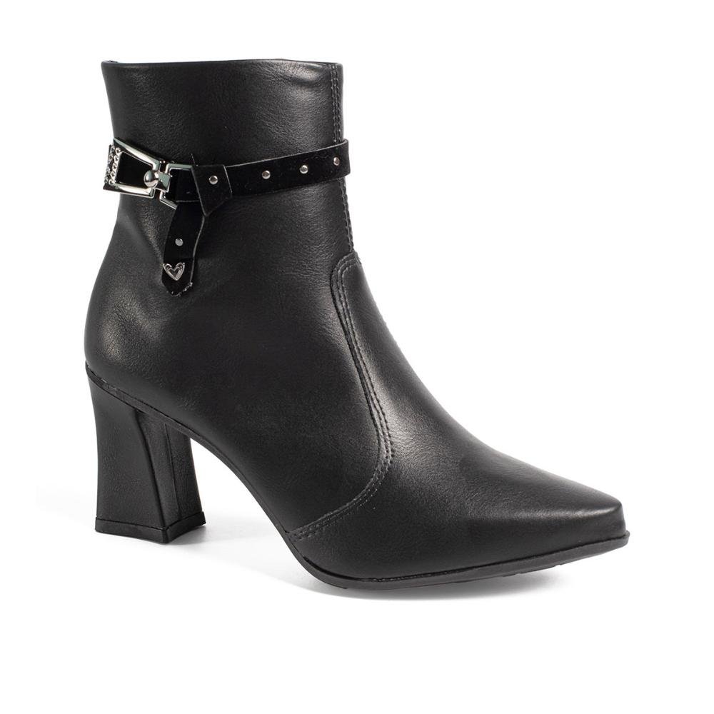Bota Mississipi de Cano Curto Feminina ME561 Preto 1