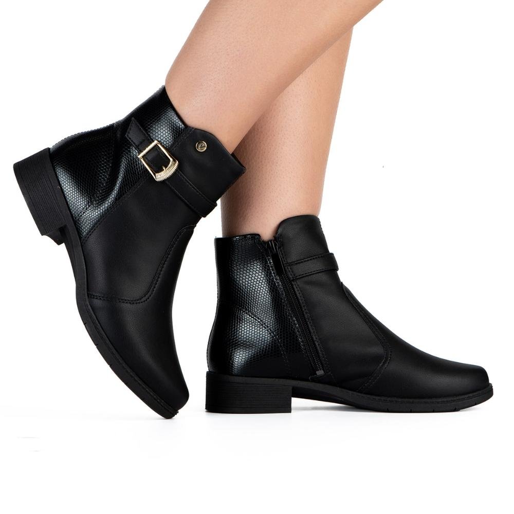 Bota Campesí de Salto Baixo Feminina CP011 Preto 2