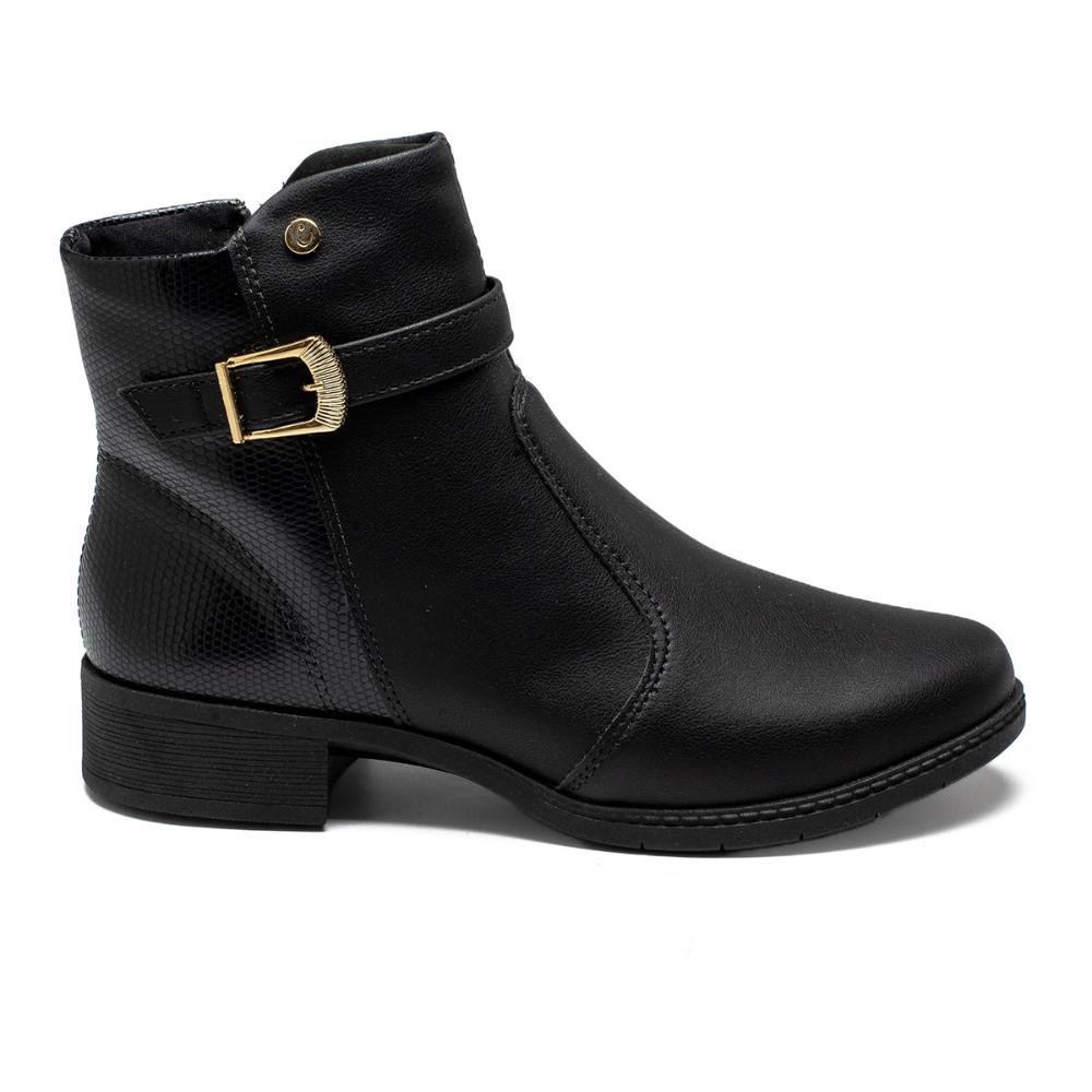 Bota Campesí de Salto Baixo Feminina CP011 Preto 3