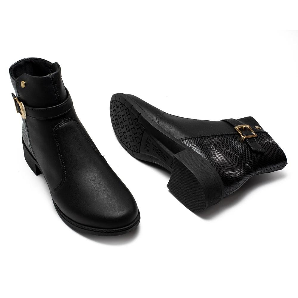 Bota Campesí de Salto Baixo Feminina CP011 Preto 6