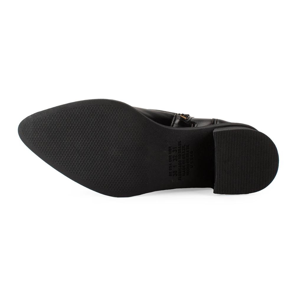 Bota Pink Cats Infantil de Cano Curto V5341 Preto 4