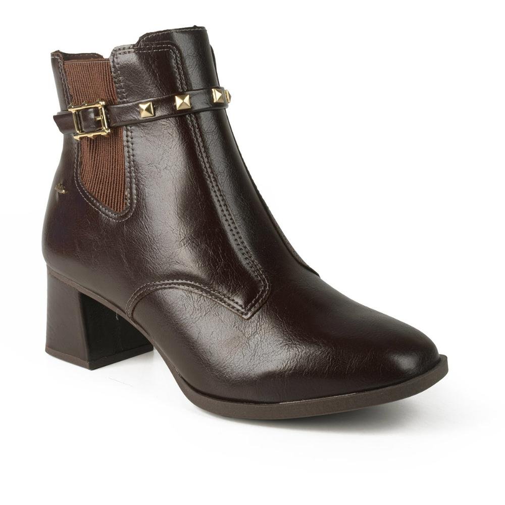 Bota Dakota de Cano Curto Feminina D0482 Café 1