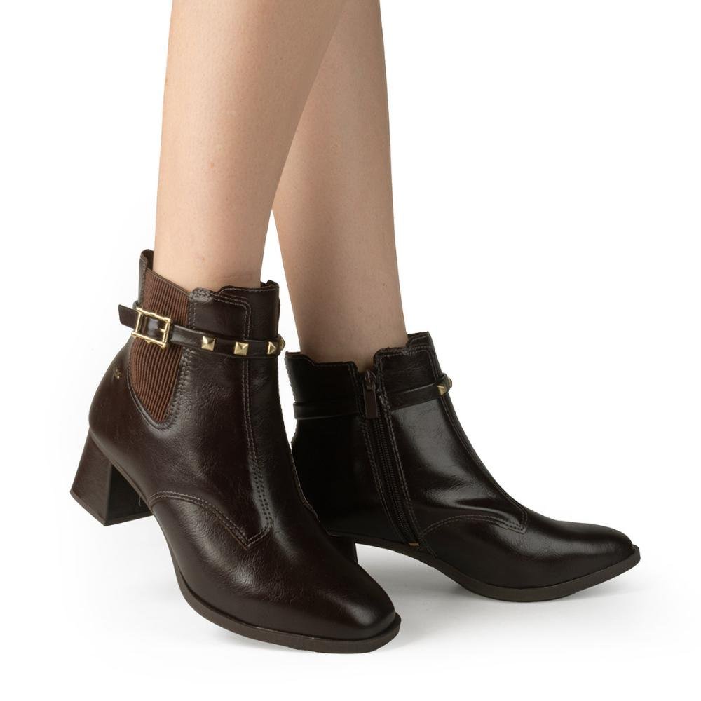 Bota Dakota de Cano Curto Feminina D0482 Café 2