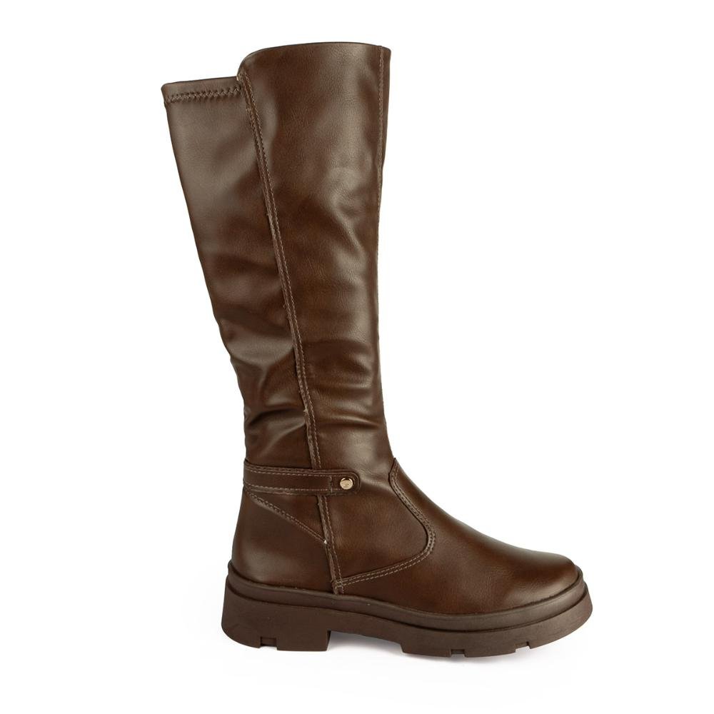 Bota Pink Cats Infantil de Cano Longo V5323 Café 3