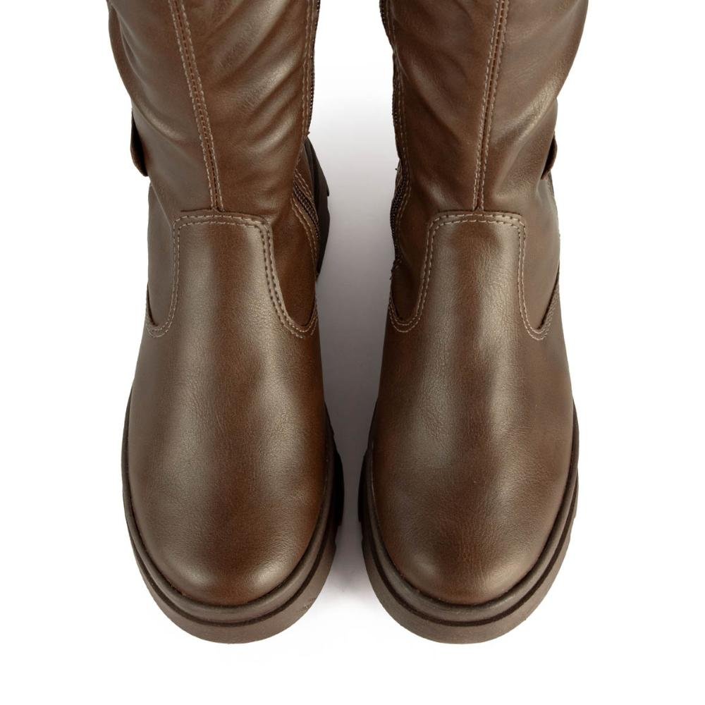 Bota Pink Cats Infantil de Cano Longo V5323 Café 6