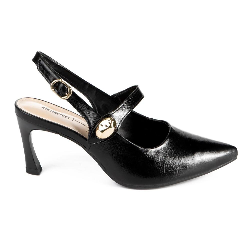 Scarpin Dakota de Salto Alto Feminino D0043 Preto 3