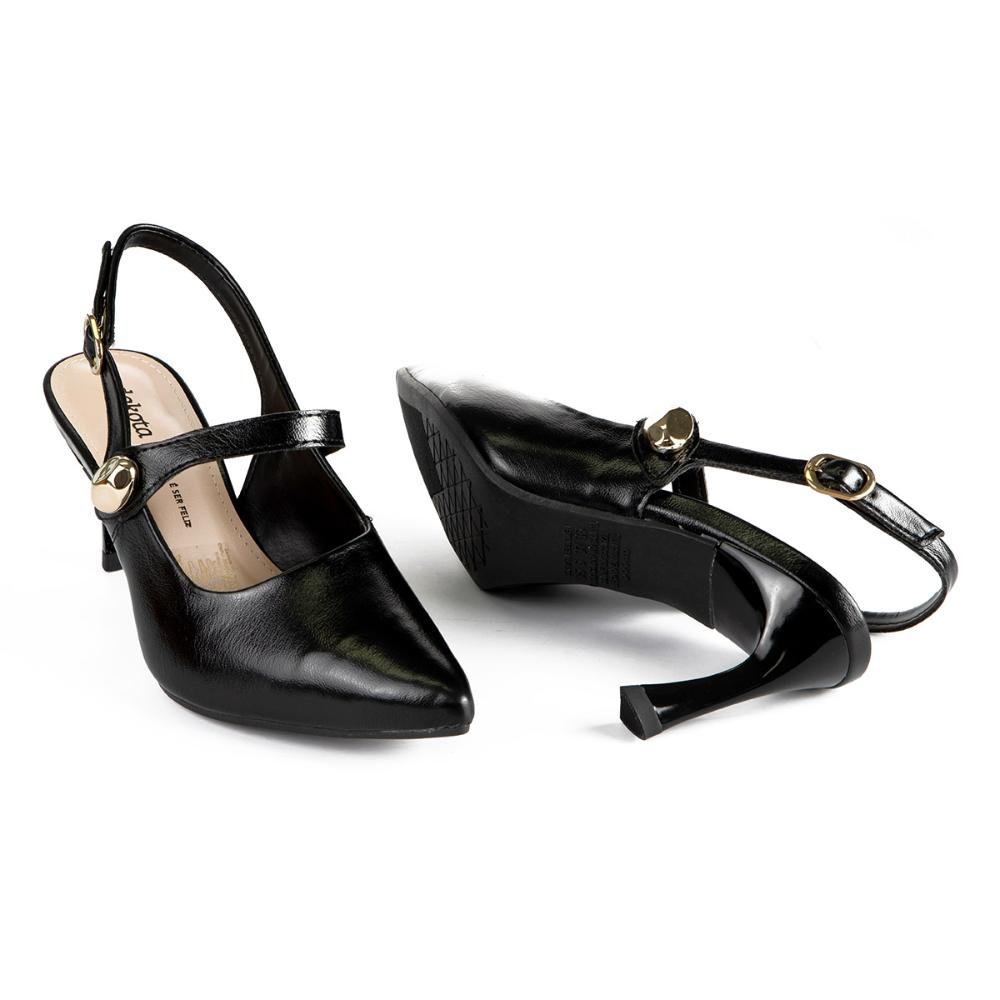 Scarpin Dakota de Salto Alto Feminino D0043 Preto 6