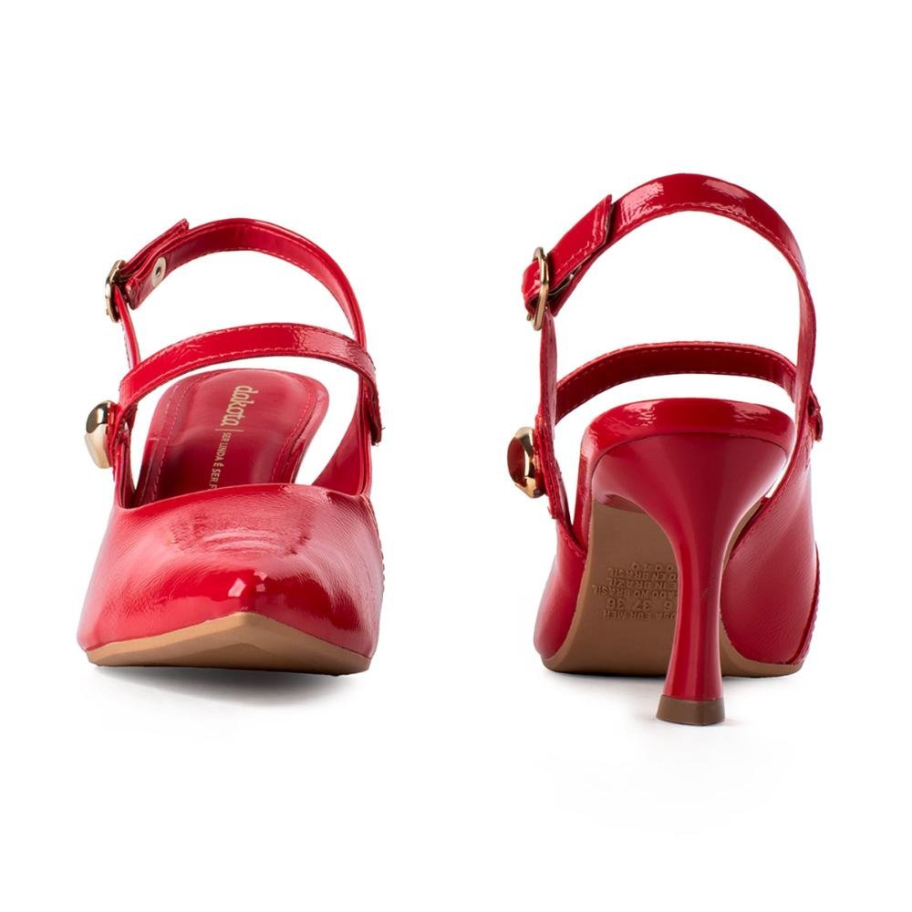 Scarpin Dakota de Salto Alto Feminino D0043 Vermelho 6