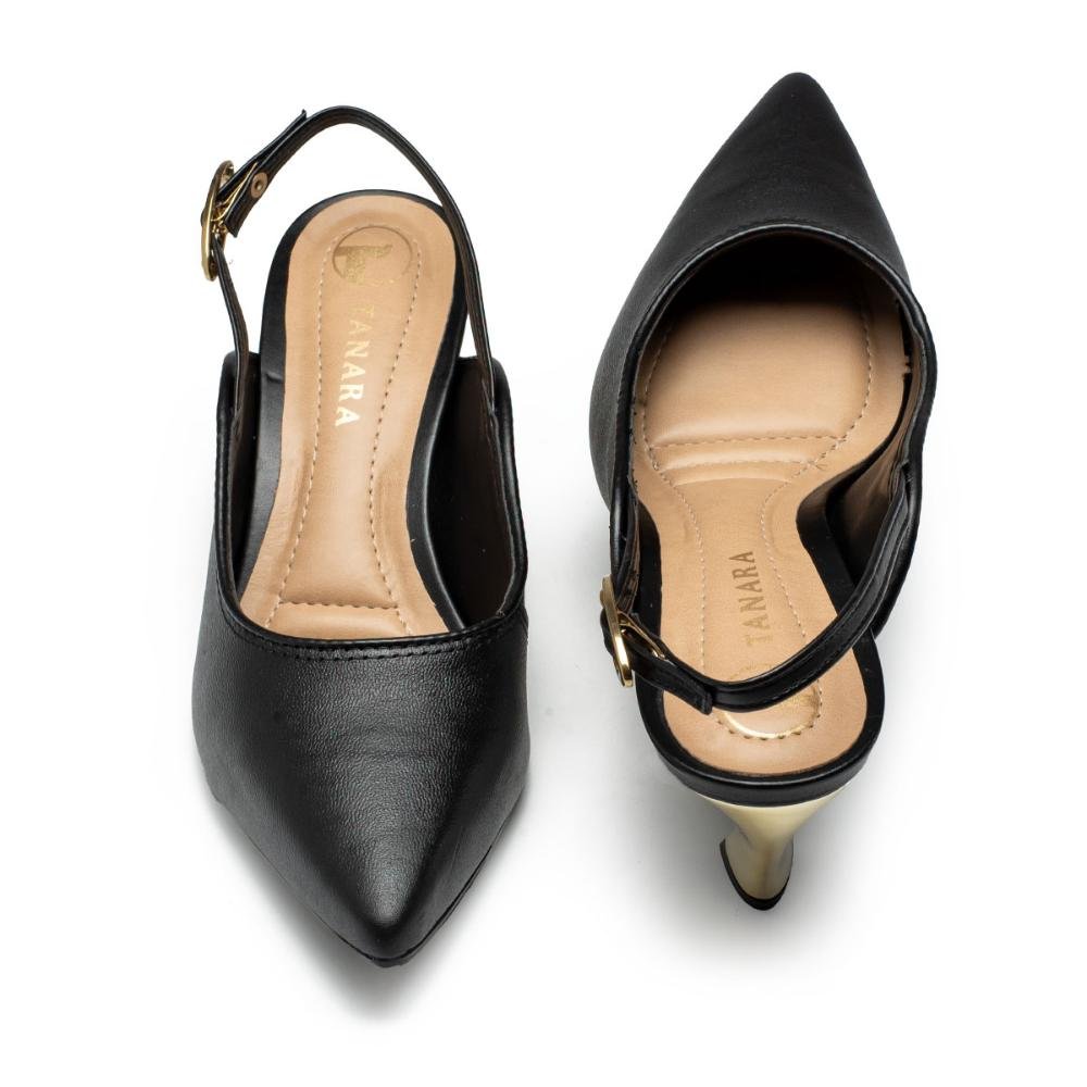 Scarpin Tanara Em Couro Feminino T8841 Preto 5
