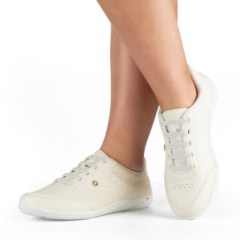 Tênis Kolosh Casual Feminino C3868 Bege Claro 2