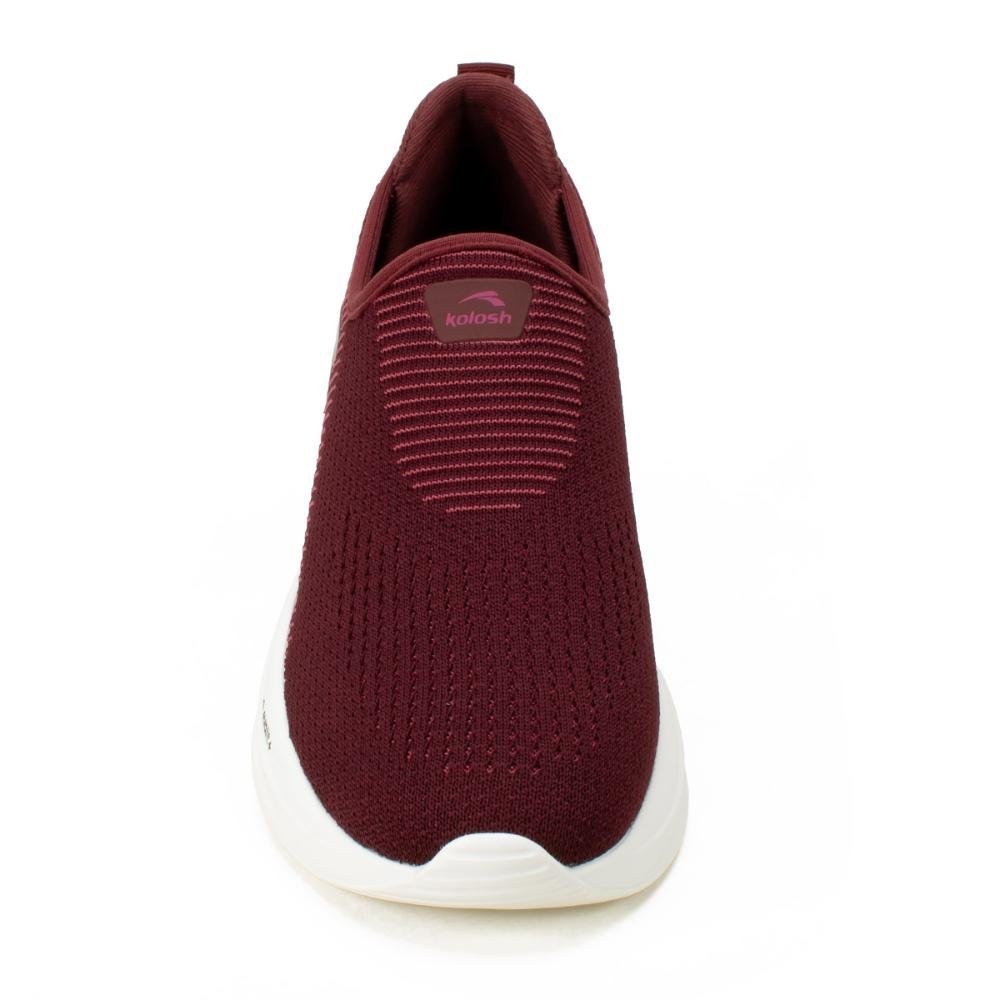 Tênis Kolosh Esportivo Feminino E0442 Bordô 6