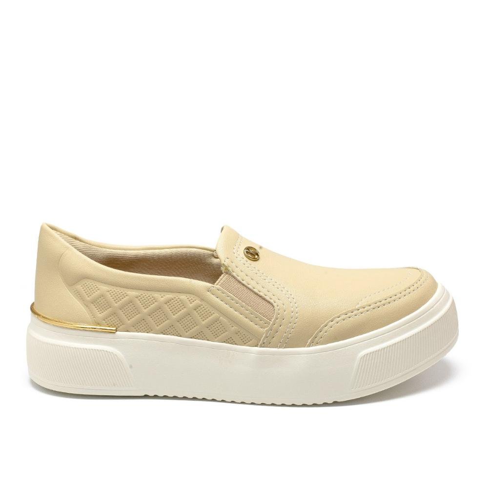Tênis Kolosh Slip On Flatform Feminino C3559 Bege
