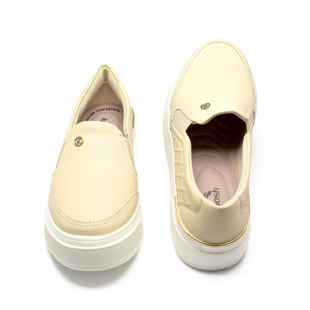 Tênis Kolosh Slip On Flatform Feminino C3559 Bege 5