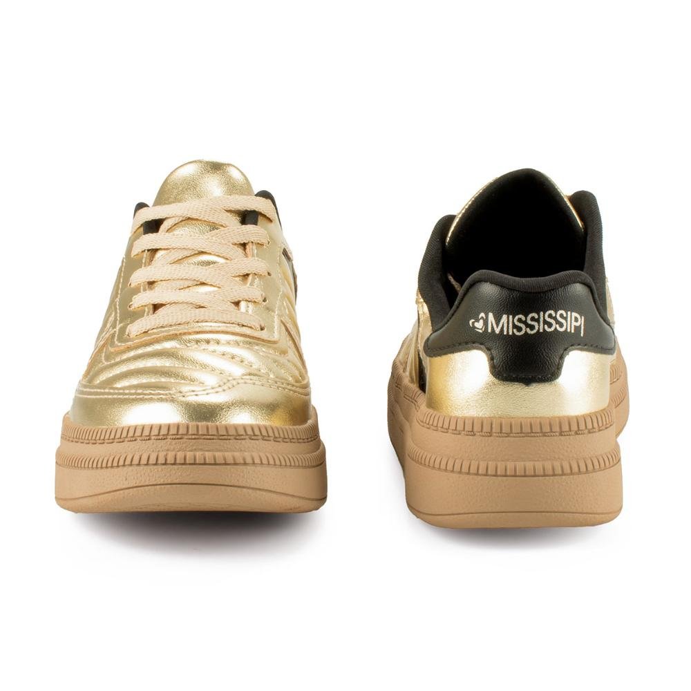 Tênis Mississipi Casual Feminino ME523 Ouro 6