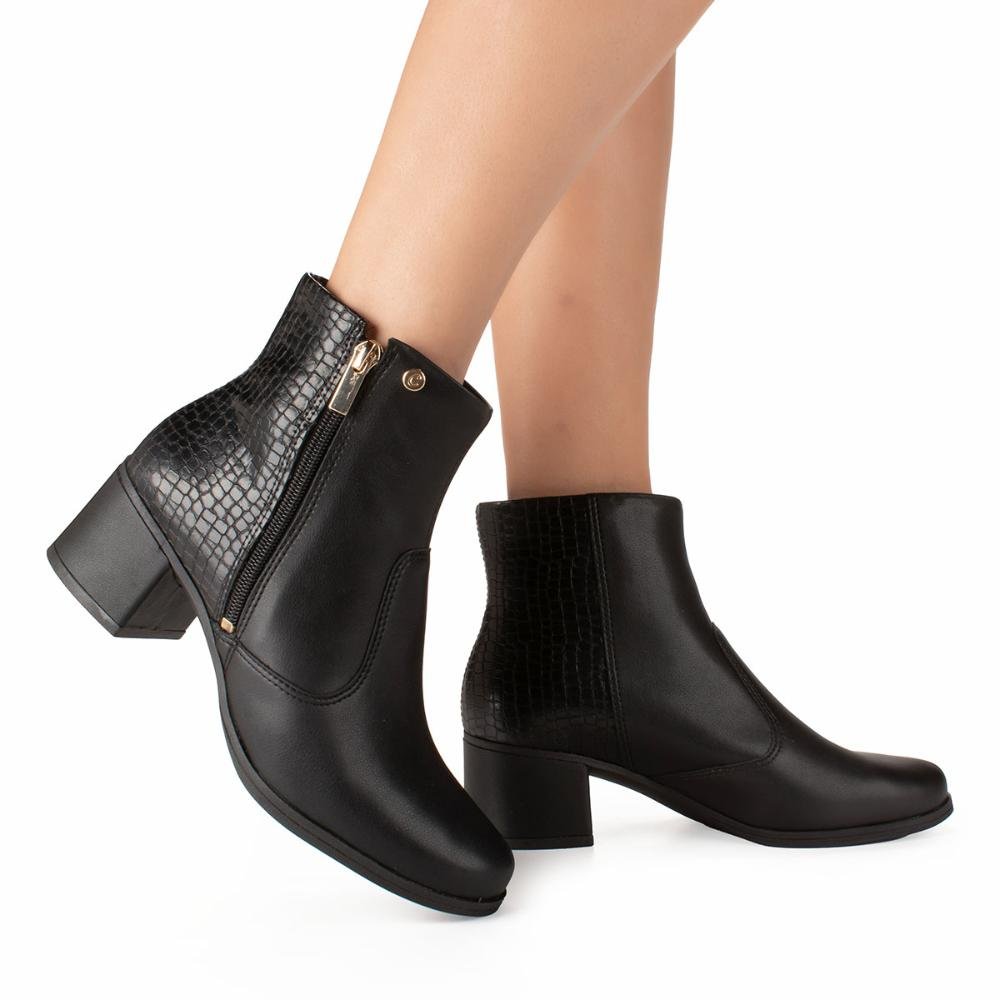 Bota Campesí de Cano Curto Feminina CP834 Preto 2