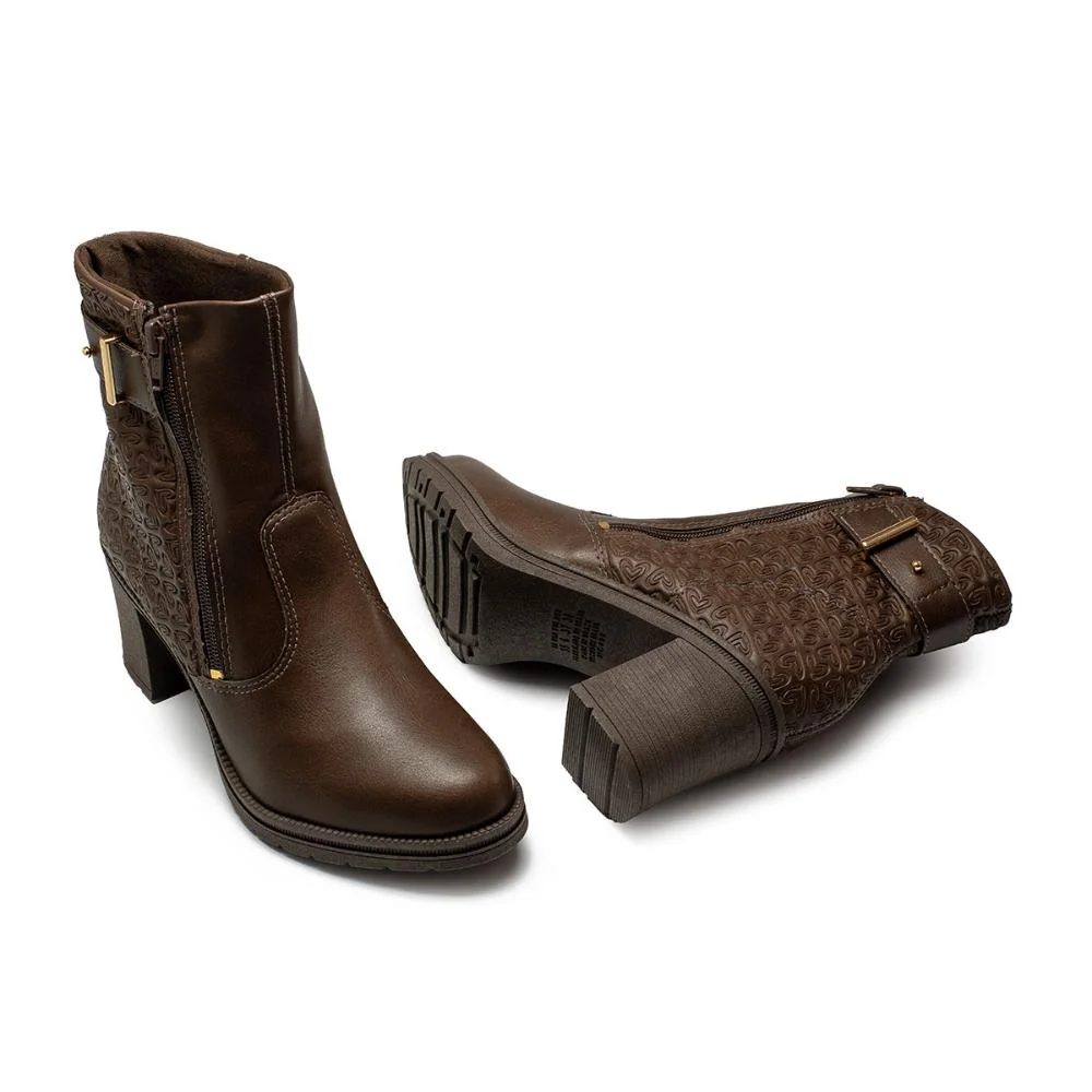 Bota Mississipi de Cano Curto Feminina ME742 Café 5