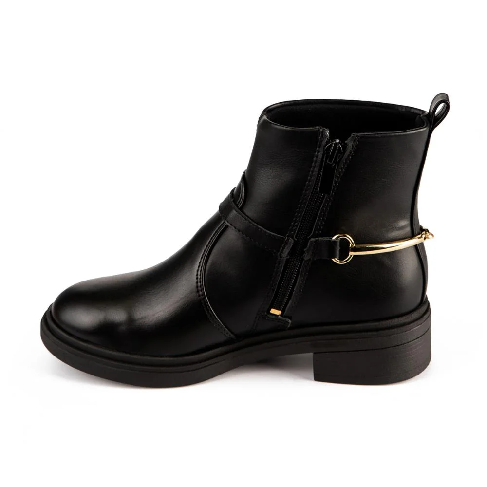Bota Tanara de Cano Curto Feminina T9111 Preto 4