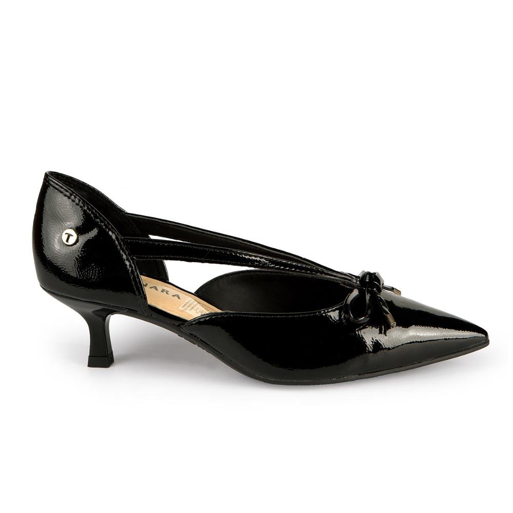 Scarpin Tanara de Salto Baixo Feminino T8853 Preto 3