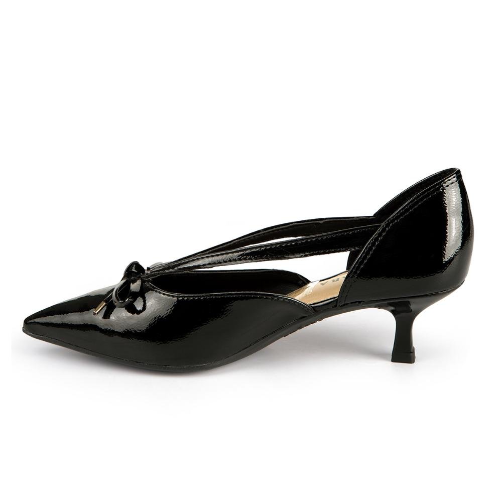 Scarpin Tanara de Salto Baixo Feminino T8853 Preto 4