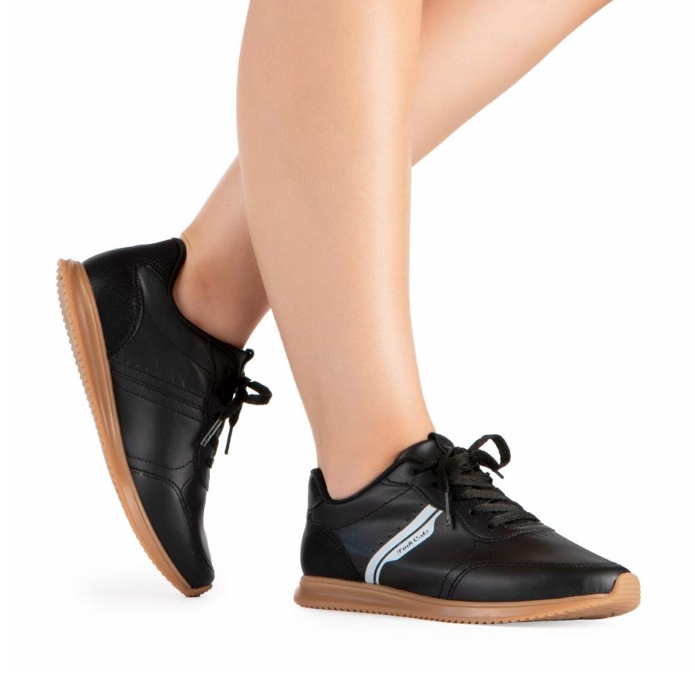 Tênis Pink Cats Infantil Jogging V5272 Preto 2